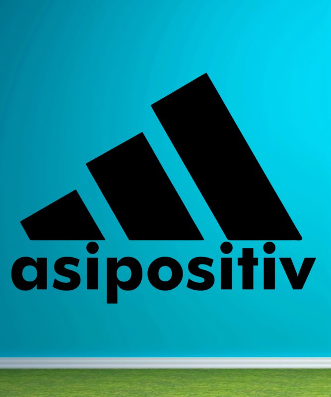 46360 Asipositiv Wandtattoo tuerkise Wand-Kunstrasen Mein-Motiv-de